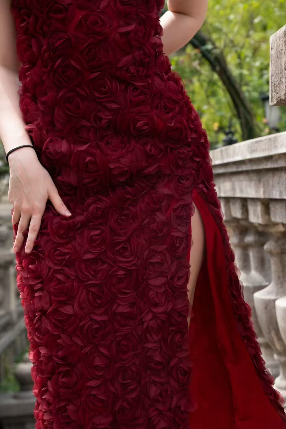 Crimson burgundy gown Dress